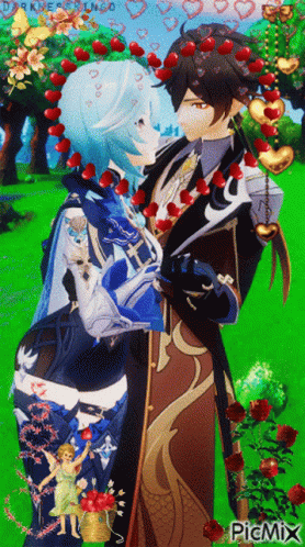 Eula Zhongli Romeo And Juliet GIF