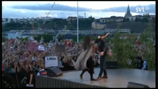 Euphoria Stage Crowd Hug GIF