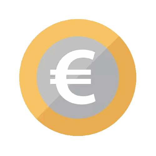 Euro Sign Gold Coin