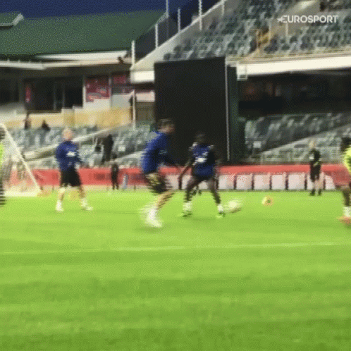 Eurosport Soccer Players on Field