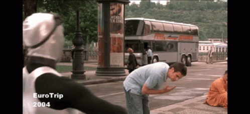 Eurotrip Robot Fight GIF