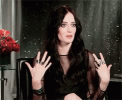 Eva Green In Black Dress GIF