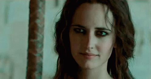 Eva Green Trying Not To Laugh GIF