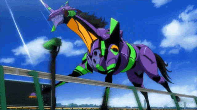 Eva01 Horse Gif GIF