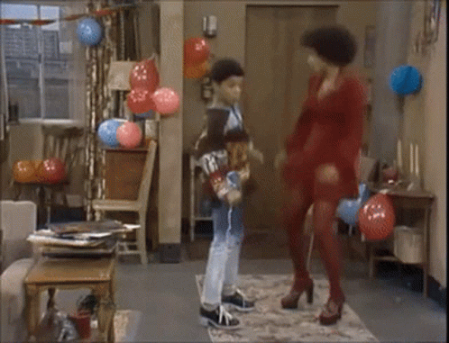 Evans Family Dancing Good Times GIF