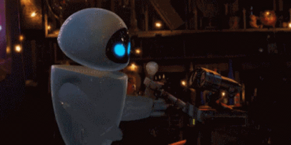 Eve Turning Light On Wall E GIF