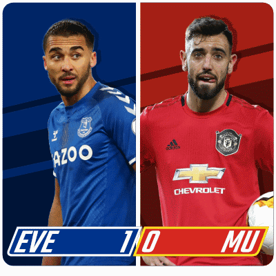 Everton Fc Bruno Fernandes Calvert-lewin GIF