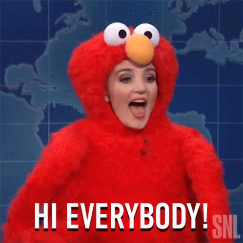 Everyone Chloe Fineman Elmo GIF