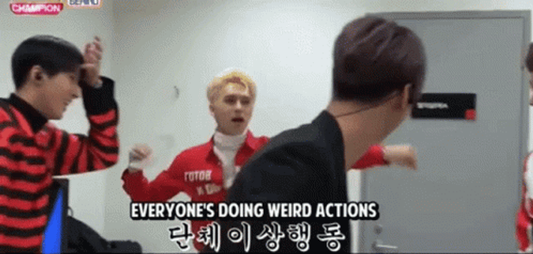 Everyone's Doing Weird Actions GIF
