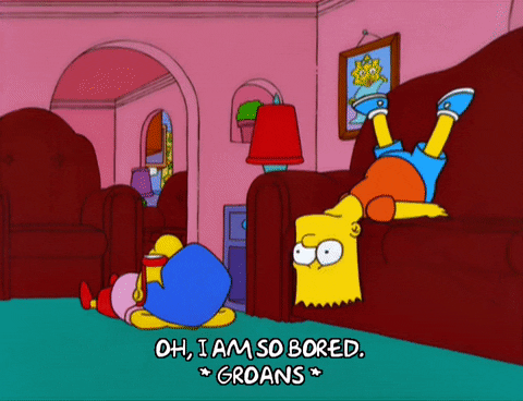 Everything Coming Up Milhouse And Bart Bored GIF