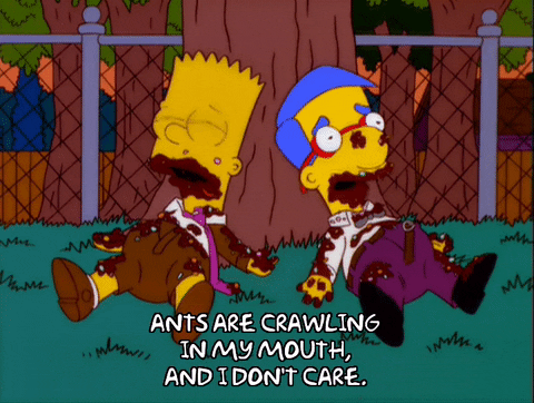 Everything Coming Up Milhouse And Bart Chocolate Mouth GIF