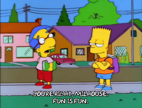 Everything Coming Up Milhouse And Bart On Street GIF