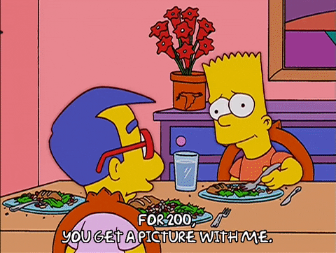 Everything Coming Up Milhouse And Krusty Talking GIF
