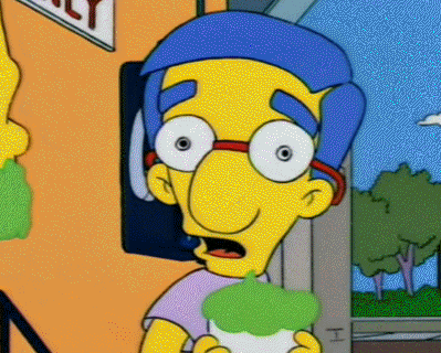 Everything Coming Up Milhouse Confused Eyes GIF