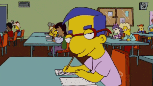 Everything Coming Up Milhouse Eyebrow Raising GIF