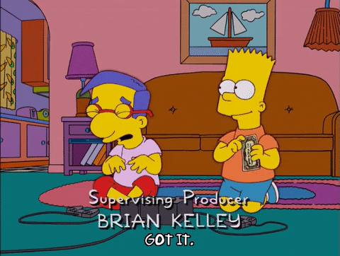 Everything Coming Up Milhouse Playing Console GIF