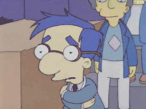 Everything Coming Up Milhouse Tired And Cold GIF