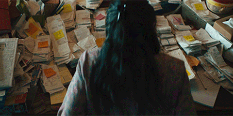 Everything Everywhere All At Once Michelle Yeoh Filling Receipt GIF