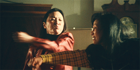 Everything Everywhere All At Once Michelle Yeoh Punched GIF