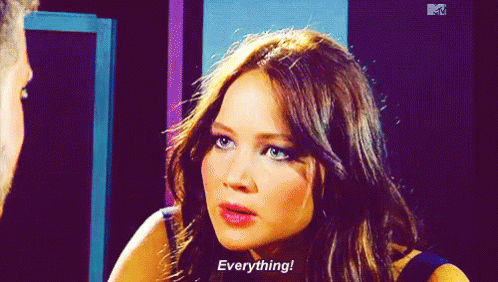 Everything Jennifer Lawrence Intense Look GIF