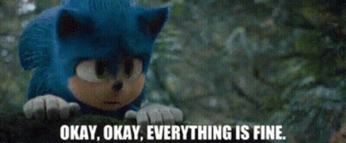 Everythings Fine Sonic The Hedgehog GIF