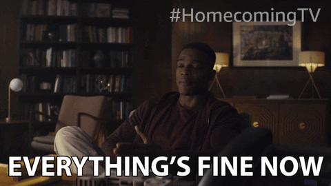Everythings Fine Walter Cruz Homecoming GIF