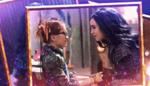 Evie Descendants Behind The Scenes GIF