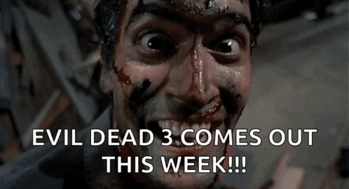 Evil Dead 3 Man With Blood on Face