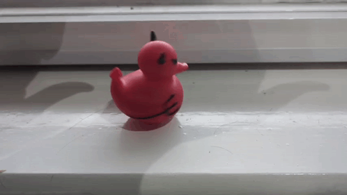 Evil Duck Spinning GIF