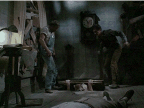 Evil Eye Gag Girl Horror GIF