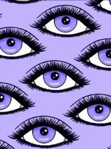 Evil Eye Glitch Trippy Pattern GIF