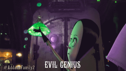 Evil Genius Wednesday Addams Family GIF