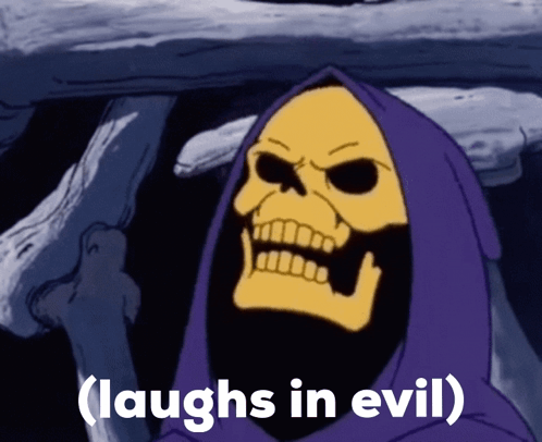 Evil Skeletor Laughs