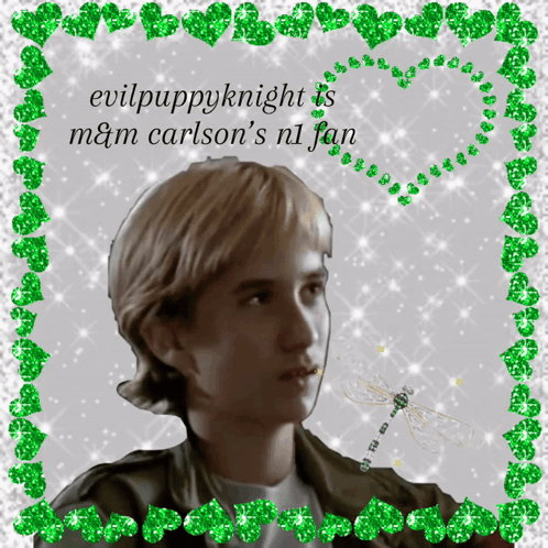 Evilpuppyknight Is M & M Carlson 'S N1 Fan With A Picture Of A Boy GIF
