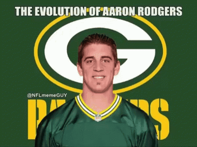 Evolution Of Aaron Rodgers Relax GIF