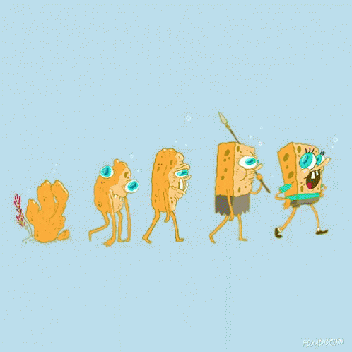 Evolution Of Sponge Bob GIF