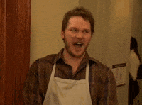 Ew Happy Chris Pratt Reaction GIF