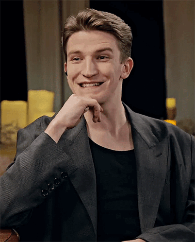 Ewan Mitchell As Aemond Targaryen Laughing GIF