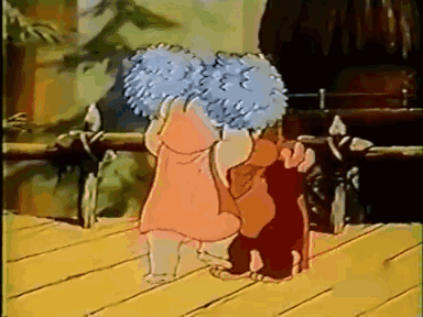 Ewok Cartoon With Pompoms GIF