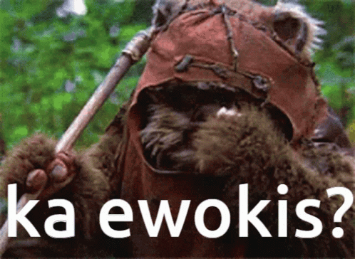 Ewok Roaming On The Woods GIF