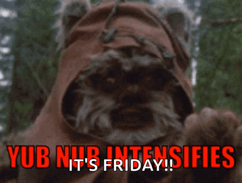 Ewok Saying Its Friday