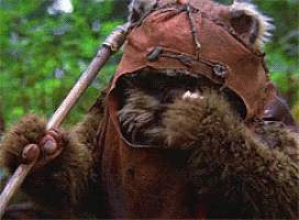 Ewok Wiping His Tears GIF