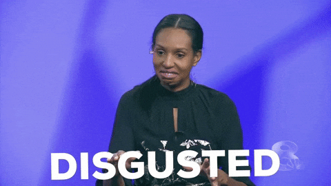 Ewwww Disgusted Black Lady Cringe Face GIF