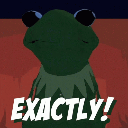Cartoon Kermit The Frog Exactly GIF