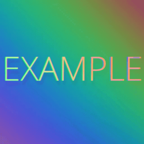 Example Rainbow Background GIF