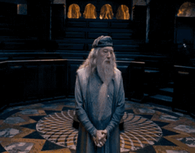 Exasperated Professor Albus Dumbledore GIF