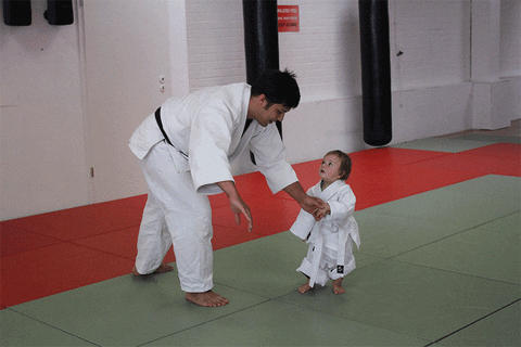 Excellent Kid Judo Chop GIF