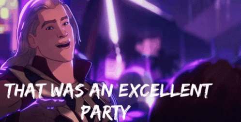Excellent Party Cartoon Man