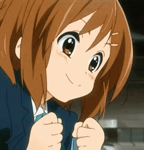 Excited Anime Girl Waiting With Anticipation GIF