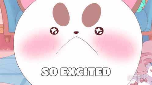 Excited Cartoon Face GIF